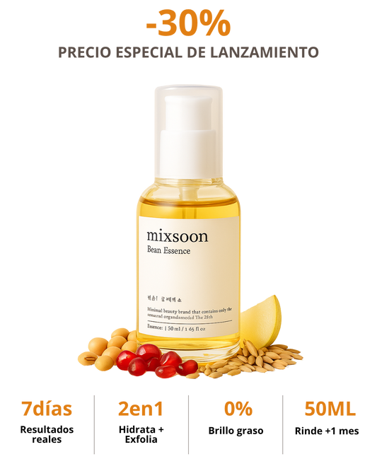 mixsoon® Bean Essence - Hidratante y exfoliante piel ultrasencible